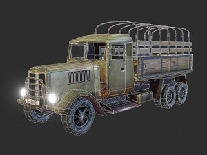 army truck Modello 3D