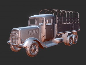 army truck Modello 3D