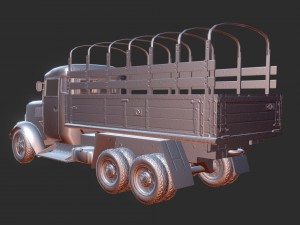 army truck Modello 3D