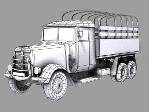 army truck Modello 3D