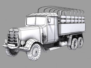 army truck 3D Model