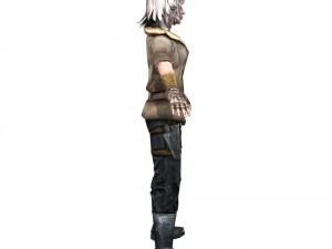 partisan girl 3D मॉडल