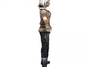 partisan girl 3D Model