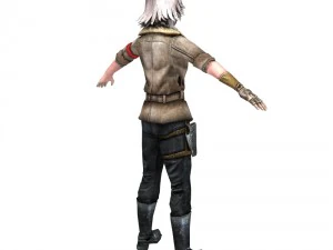 partisan girl 3D Model