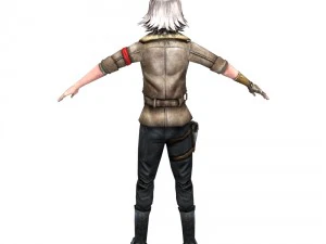 partisan girl 3D Model