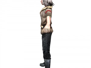 partisan girl 3D मॉडल