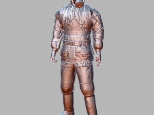 man in protective hazmat suit 3D Model