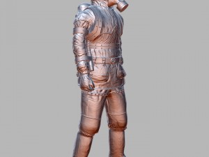 man in protective hazmat suit 3D Model