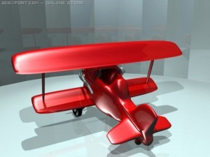 biplane Modèle 3D
