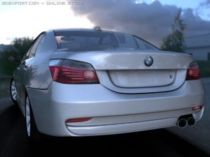 bmw sedan 5series 2008 Modelo 3D