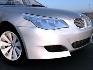 bmw sedan 5series 2008 Modelo 3D