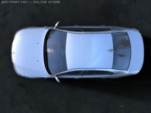 bmw sedan 5series 2008 Modelo 3D