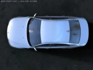 bmw sedan 5series 2008 3D Model