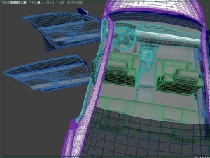 bmw sedan 5series 2008 Modelo 3D