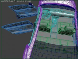 bmw sedan 5series 2008 3D Model