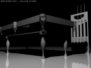 pool table 3D 모델