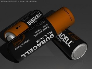 duracell 3D-Modell