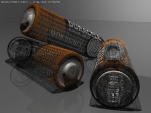 duracell 3D-Modell