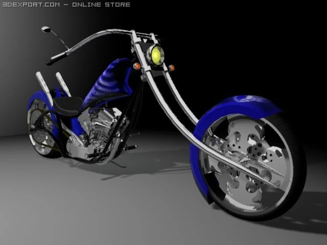 chopper rengen 3D Model .c4d .max .obj .3ds .fbx .stl .blend 