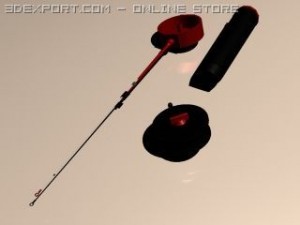 winter fishing tackle Modèle 3D