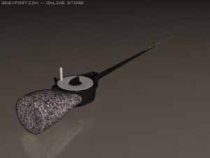 winter fishing tackle 2 3D Модель