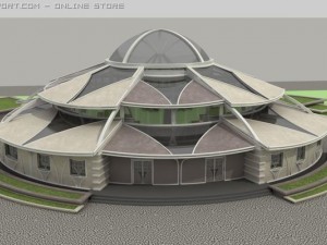 exhibition pavilion 3D Model
