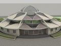 exhibition pavilion 3D 模型