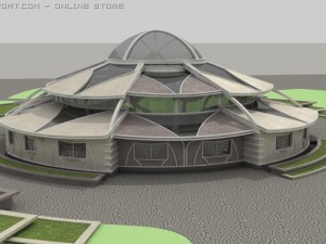 exhibition pavilion 3D 모델