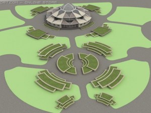 exhibition pavilion 3D 모델