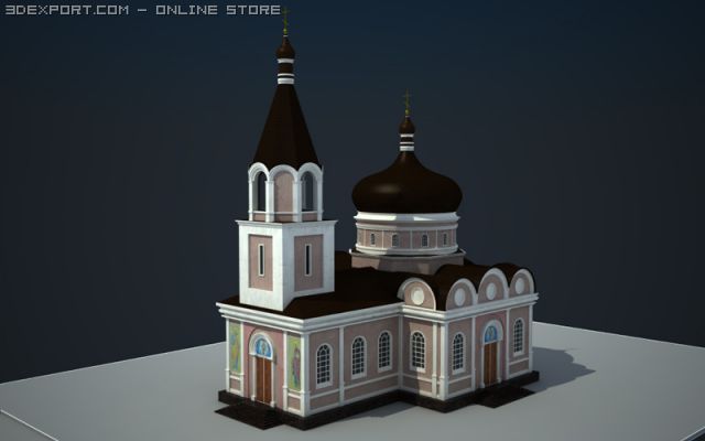 petr and pavel cathedral 3D 模型 .c4d .max .obj .3ds .fbx .stl .blend 