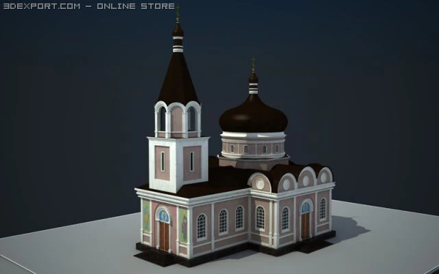 petr and pavel cathedral 3D Model .c4d .max .obj .3ds .fbx .stl .blend