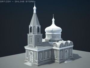 petr and pavel cathedral 3D 模型