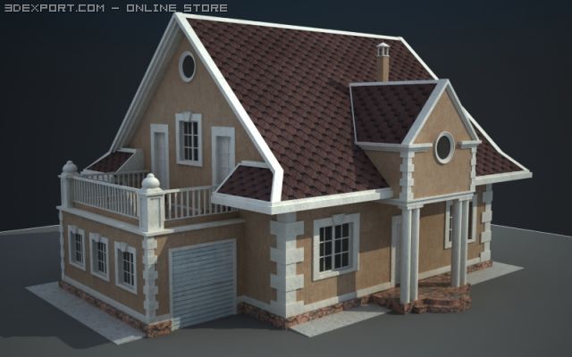 cottage venera Modèle 3D .c4d .max .obj .3ds .fbx .stl .blend 