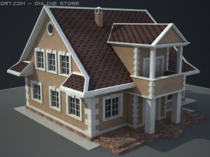 cottage venera Modèle 3D