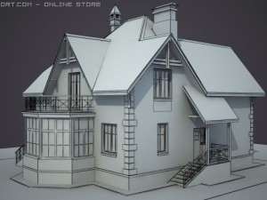 cottage forest 3D Model