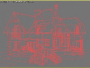 cottage forest 3D Model