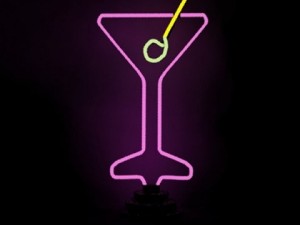 neon martini lamp  light 3D Модель