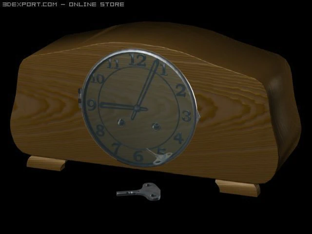 clock 1 3D Model .c4d .max .obj .3ds .fbx .stl .blend 