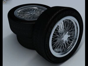roda para muscle car Modelo 3D
