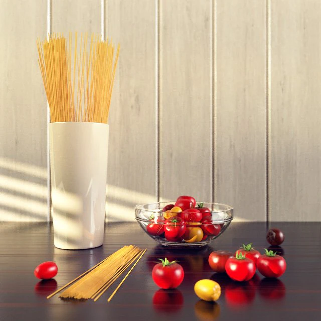 set for the kitchen 2 3D Model .c4d .max .obj .3ds .fbx .stl .blend 