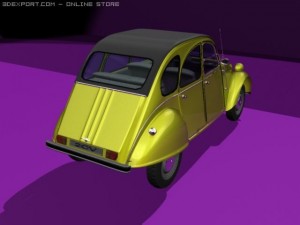 citroen 2cv Modelo 3D