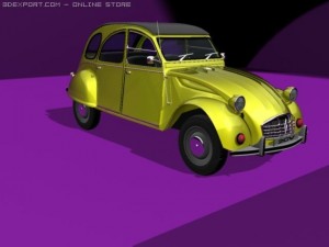 citroen 2cv Modelo 3D