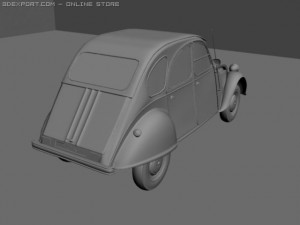 citroen 2cv Modelo 3D