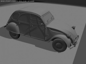 citroen 2cv Modelo 3D