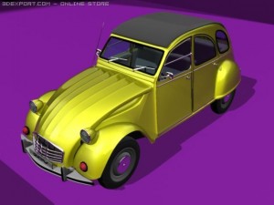 citroen 2cv Modelo 3D