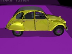 citroen 2cv Modelo 3D