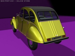 citroen 2cv Modelo 3D