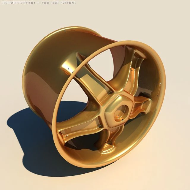 car rim 3D Model .c4d .max .obj .3ds .fbx .stl .blend 