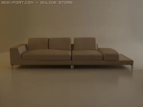 divani moderni Modello 3D .c4d .max .obj .3ds .fbx .stl .blend