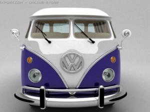 vw van 1966 3D 模型
